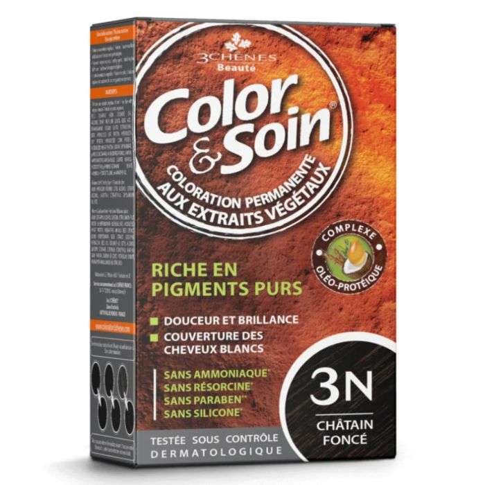 3 CHENES COLOR & SOIN 3N CHATAIN FONCE