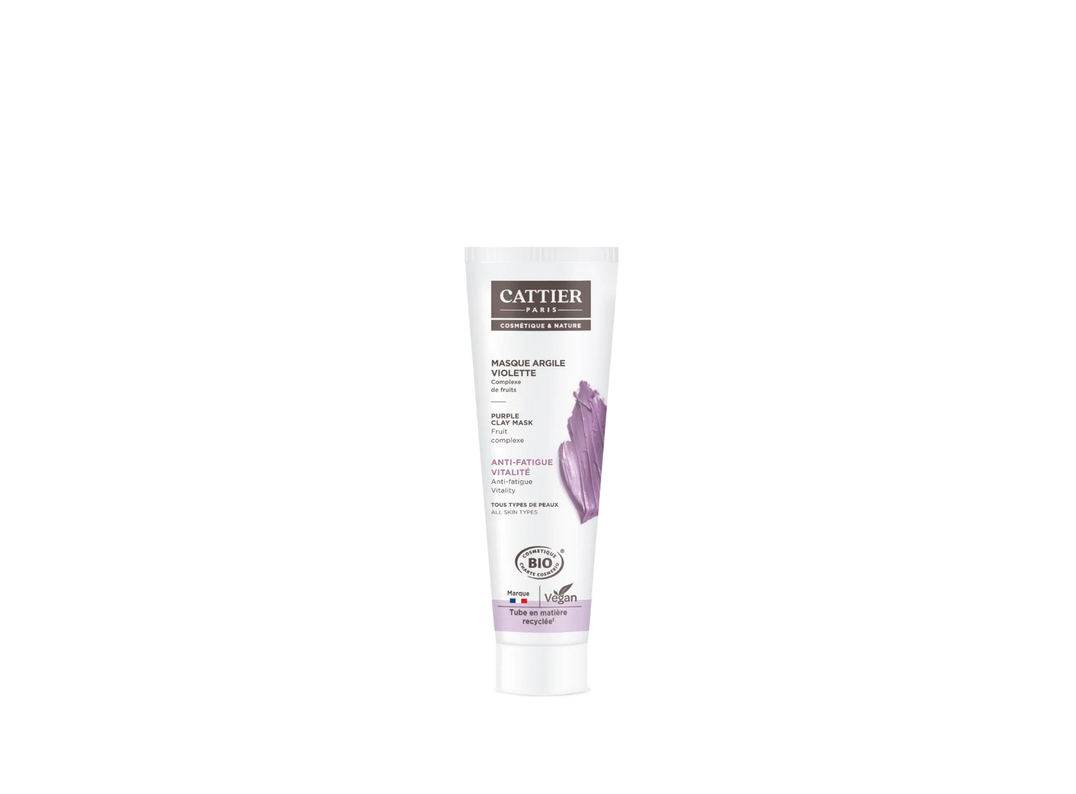 CATTIER MASQUE ARGILE VIOLETTE BIO 100ML