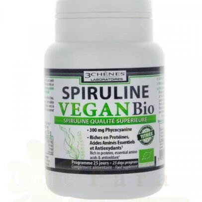3 CHENES SPIRULINE VEGAN BIO 100 COMPRIMES