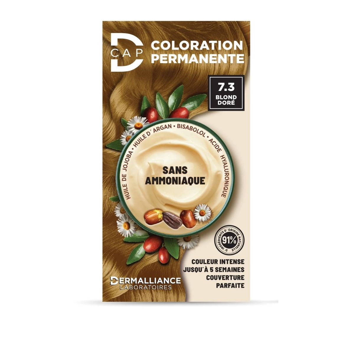 D-CAP COLORATION PERMANENTE 7.3 BLOND DORE