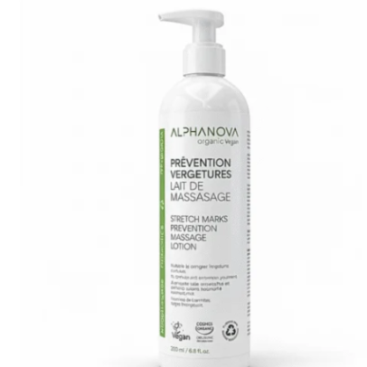 ALPHANOVA LAIT DE MASSAGE PREVENTION VERGETURES 400ML