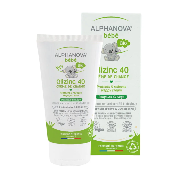 ALPHANOVA BEBE OLIZINC 40 CREME DE CHANGE 50G