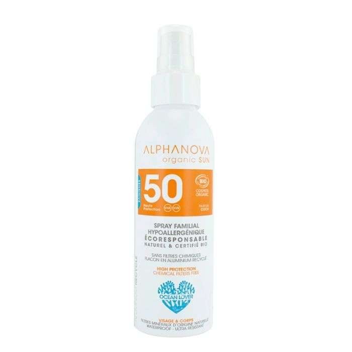 ALPHANOVA SUN SPRAY SOLAIRE FAMILIAL COCO SPF50 BIO 150G