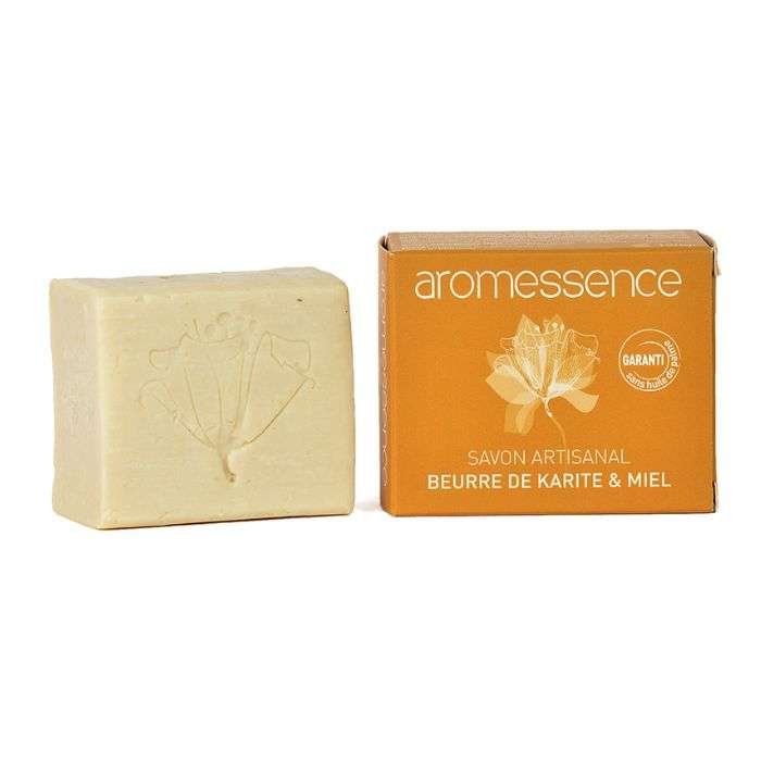 AROMESSENCE SAVON ARTISANAL BEURRE DE KARITE&MIEL 120GR