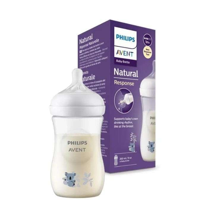 AVENT BIBERON NATURAL REPONSE KOALA 1M+ 260ML SCY903/67