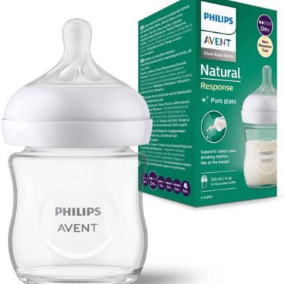 AVENT BIBERON NATURAL REPONSE EN VERRE 0M+ 125ML SCY930/01