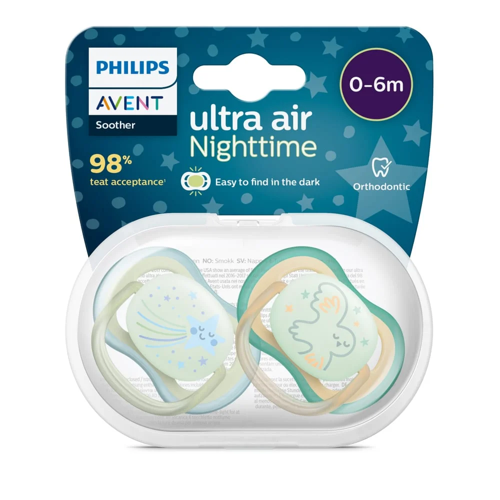 AVENT 2 SUCETTES ULTRA AIR GIRL 0-6M SCF376/19