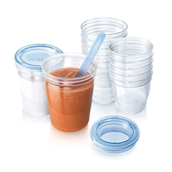 AVENT SET POTS DE CONSERVATION POUR LAIT MATERNEL 180ML 618/10