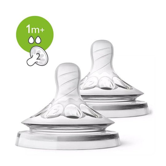 AVENT NATURAL 2 TETINES 1M+ SLOW FLOW SCF042/27