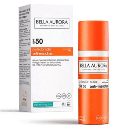 BELLA AURORA GEL CREME SOLAIRE ANTI TACHE SPF50 PMG 50ML