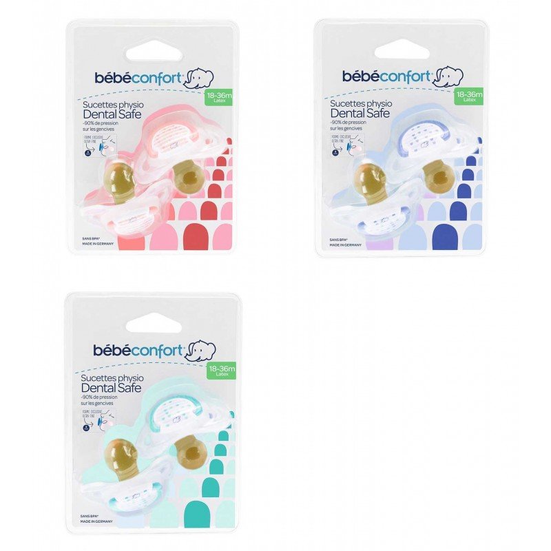 BEBE CONFORT 2 SUCETTES DENTAL SAFE 6-18M LITTLE VALLEY REF 3104202000