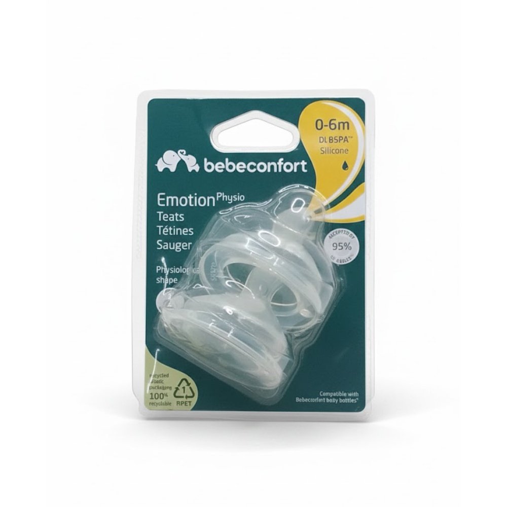 BEBE CONFORT 2 TETINES EMOTION PHYSIO 0-6M REF3102201000