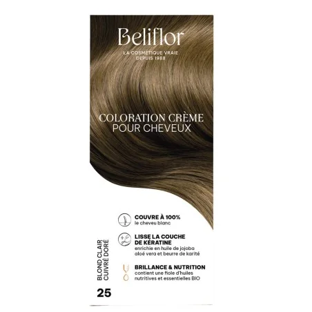 BELIFLOR COLORATION 25 BLOND CLAIR DORE CUIVRE