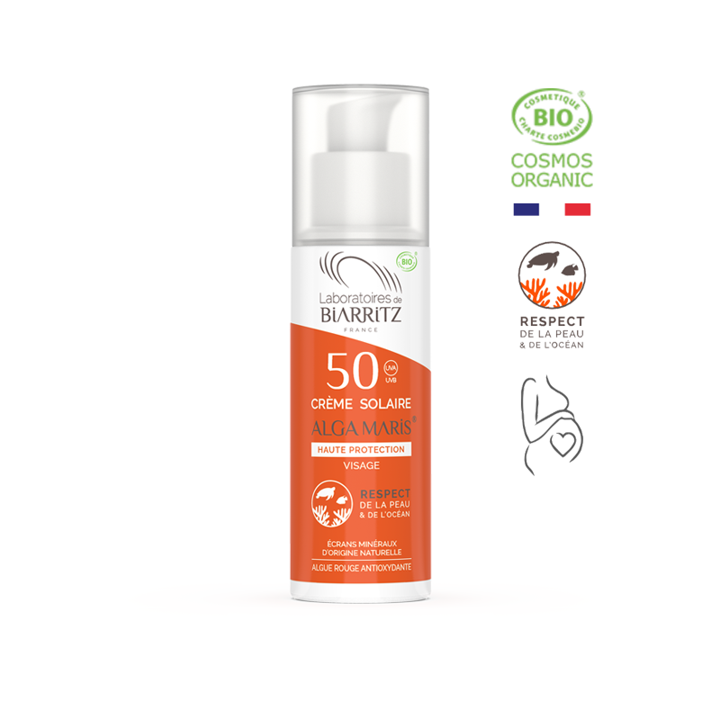BIARRITZ ALGA MARIS CREME SOLAIRE VISAGE SPF50 50ML