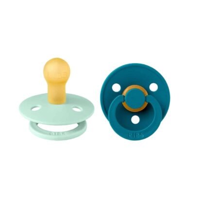 BIBS COLOUR 2 SUCETTES MORDIC MINT/FOREST LAKE TAILLE 1 REF 110293