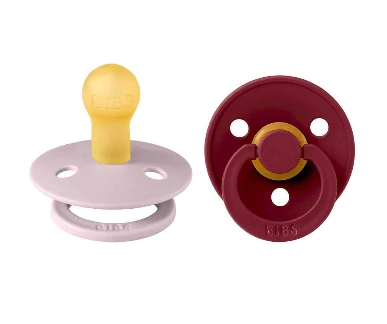 BIBS COLOUR 2 SUCETTES CLOUD PINK PLUM/ELDERBERRY TAILLE 2 REF 120294