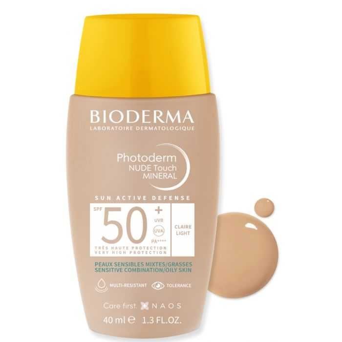 BIODERMA PHOTODERM NUDE TOUCHE TEINTE TRES CLAIR SPF50+ 40ML NEW