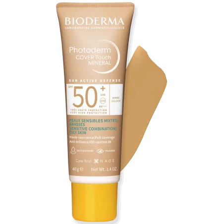 BIODERMA PHOTODERM COVER TOUCH TEINTE DORE SPF50+ 40GR NEW