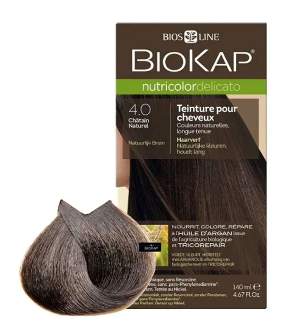 BIOKAP NUTRICOLOR DELICATO RAPID 4.0 CHATAIN NATUREL