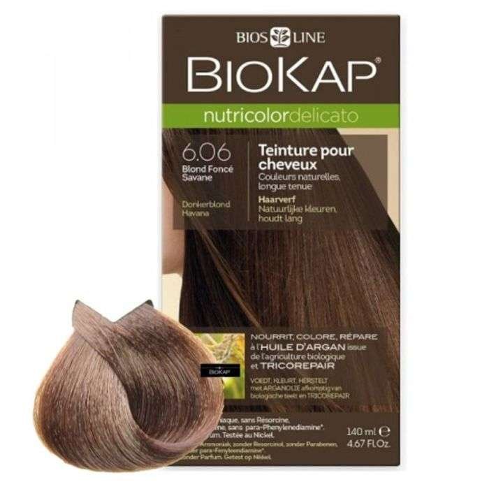 BIOKAP NUTRICOLOR DELICATO RAPID 6.06 BLOND FONCE 140 ML
