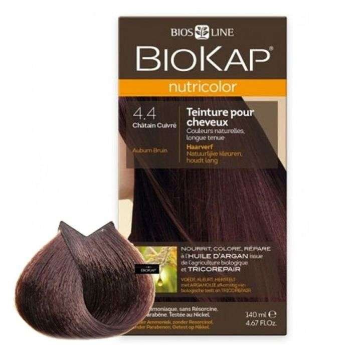 BIOKAP NUTRICOLOR 4.4 CHATAIN CUIVRE NEW