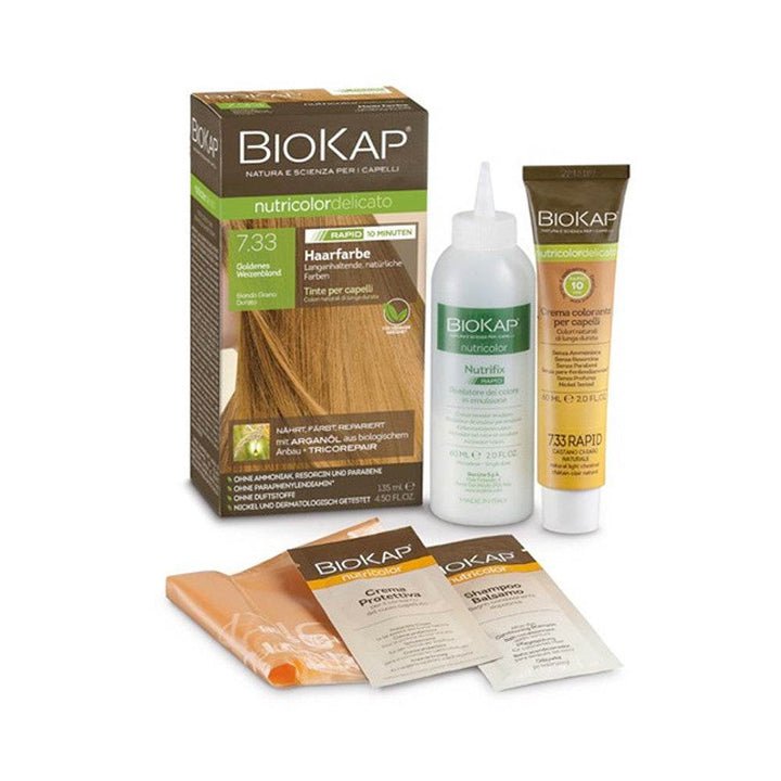 BIOKAP NUTRICOLOR DELICATO RAPID 7.33 BLOND BL? DOR?