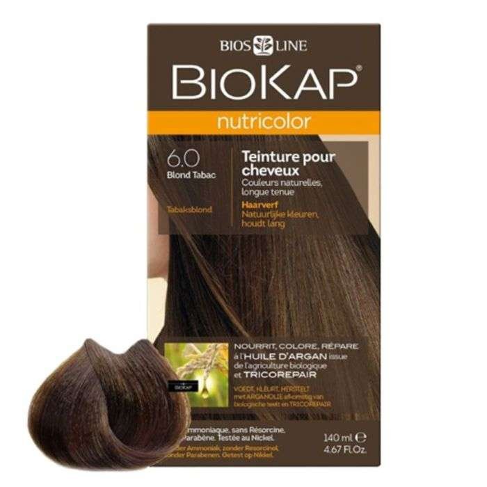BIOKAP NUTRICOLOR 6.0 BLOND TABAC NEW