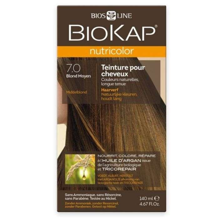 BIOKAP NUTRICOLOR 7.0 BLOND MOYEN NEW