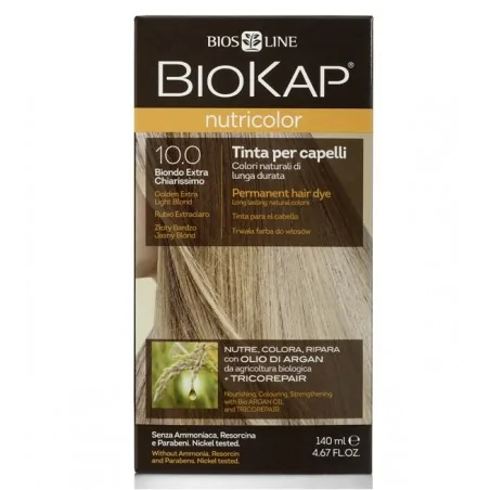 BIOKAP NUTRICOLOR 10.0 GOLDEN EXTRA LIGHT BLOND