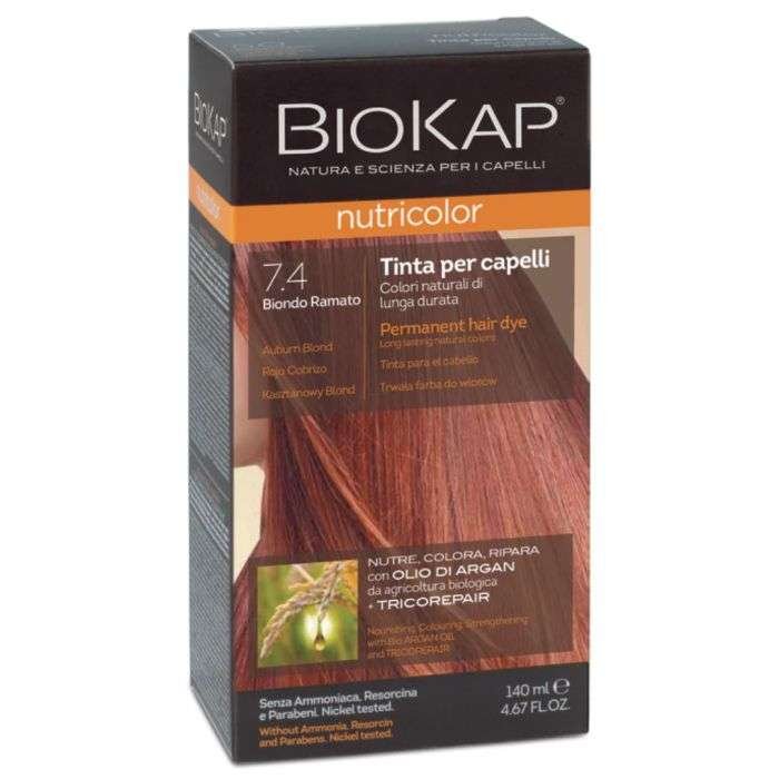 BIOKAP NUTRICOLOR 7.4 ROUGE CUIVRE NEW