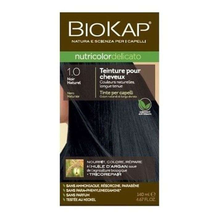 BIOKAP NUTRICOLOR DELICATO 1.0 NOIR NATUREL NEW