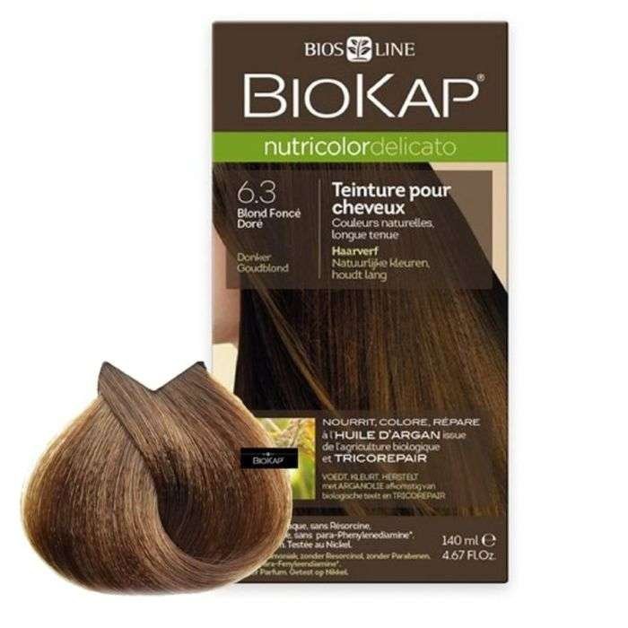 BIOKAP NUTRICOLOR DELICATO 6.3 BLOND FONCE DORE NEW