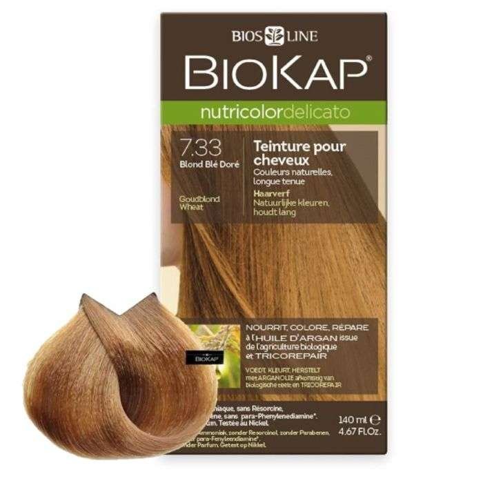 BIOKAP NUTRICOLOR DELICATO 7.33 BLOND BLE DORE