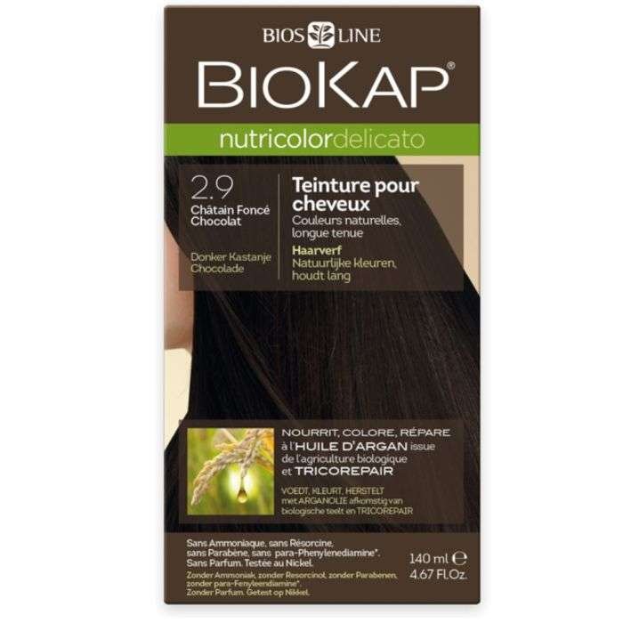 BIOKAP NUTRICOLOR DELICATO RAPID 2.9 CHATAIN FONCE CHOCOLAT