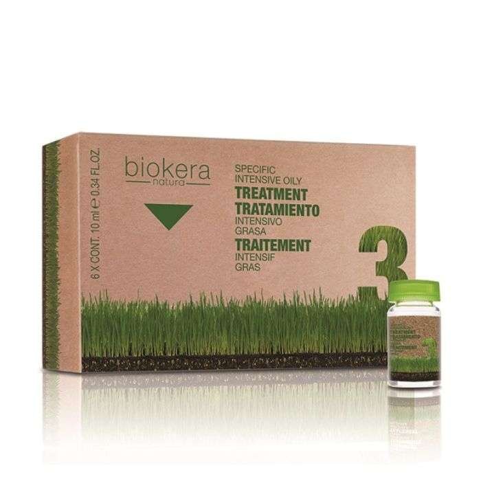 BIOKERA NATURE TRAITEMENT INTENSIF ANTI CHEVEUX GRAS 6AMP 10ML