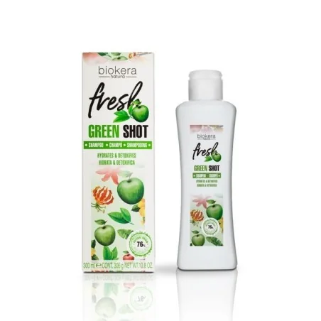 BIOKERA FRESH GREEN SHOT SHAMPOOING 300ML