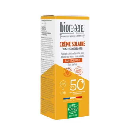 BIOREGENA CREME SOLAIRE VISAGE ET ZONES DELICATES SPF50+ 40ML