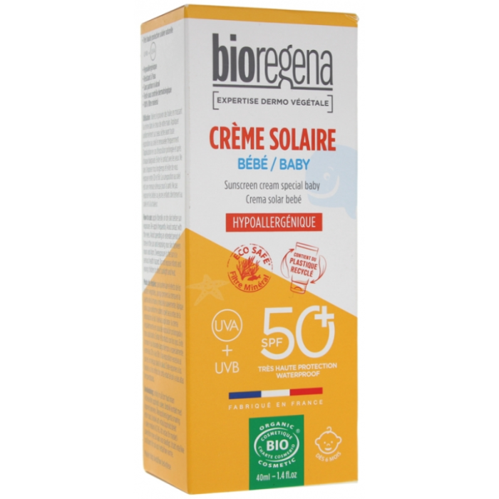BIOREGENA CREME SOLAIRE BEBE SPF50+ 40ML
