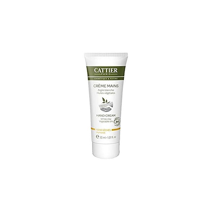 CATTIER CREME MAINS SECHES ARGILE BLANCHE 75ML