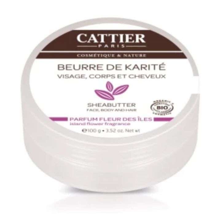 CATTIER BEURRE DE KARITE FLEUR DES ILES 100G
