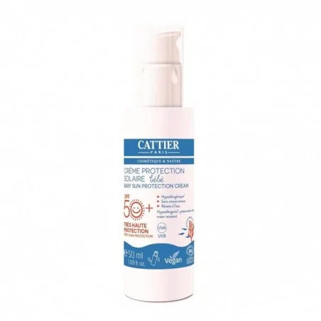 CATTIER CREME PROTECTION SOLAIRE BEBE SPF 50+ 50ML