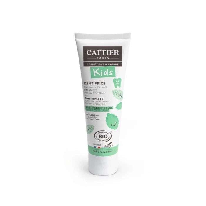 CATTIER DENTIFRICE 7ANS+ FLUOR MENTHE DOUCE 50ML NEW