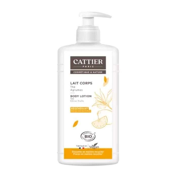 CATTIER LAIT CORPS PEAU SECHE REGENERANT THÉ AGRUME 500ML