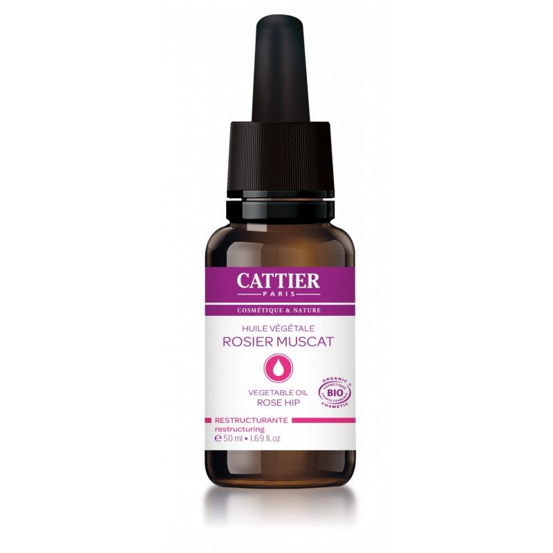 CATTIER HUILE VEGETALE ROSIER MUSCAT BIO 50ML