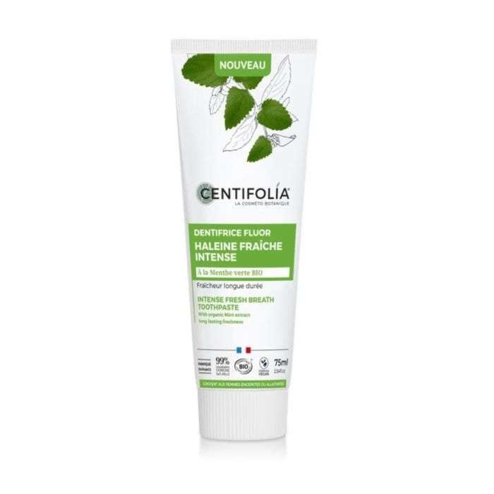 CENTIFOLIA DENTIFRICE FLUOR HALEINE FRAICHE A LA MENTHE VERT 75ML
