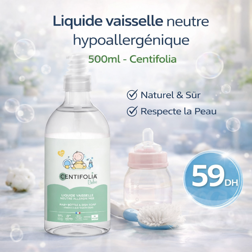 CENTIFOLIA BEBE LIQUIDE VAISSELLE 495ML