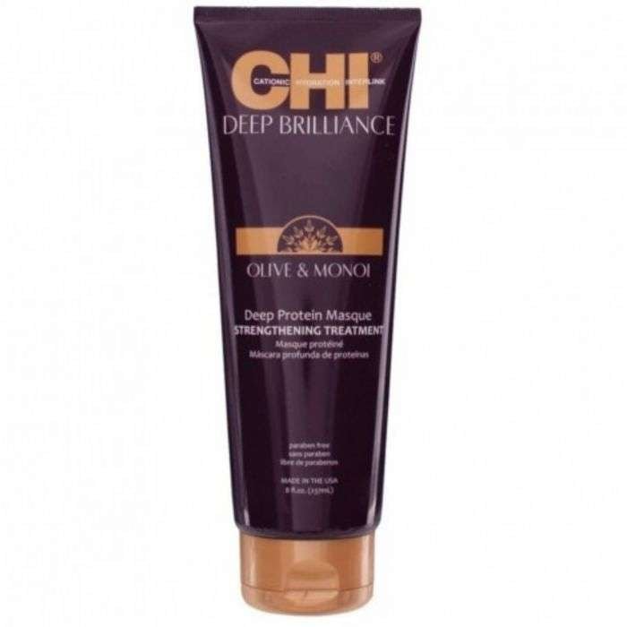CHI DEEP BRILLANCE OLIVE & MONOI PROTEIN MASQUE 237ML