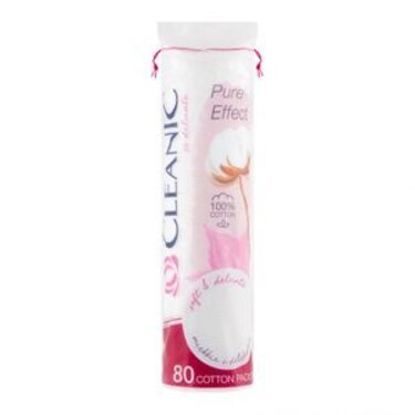 CLEANIC COTON DISQUE PUR EFFECT 80UNITES