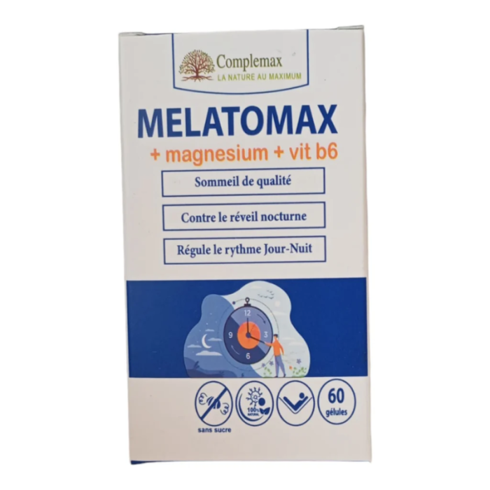 COMPLEMAX MELATOMAX +MAGNESIUM+VIT B6 60 GELULES