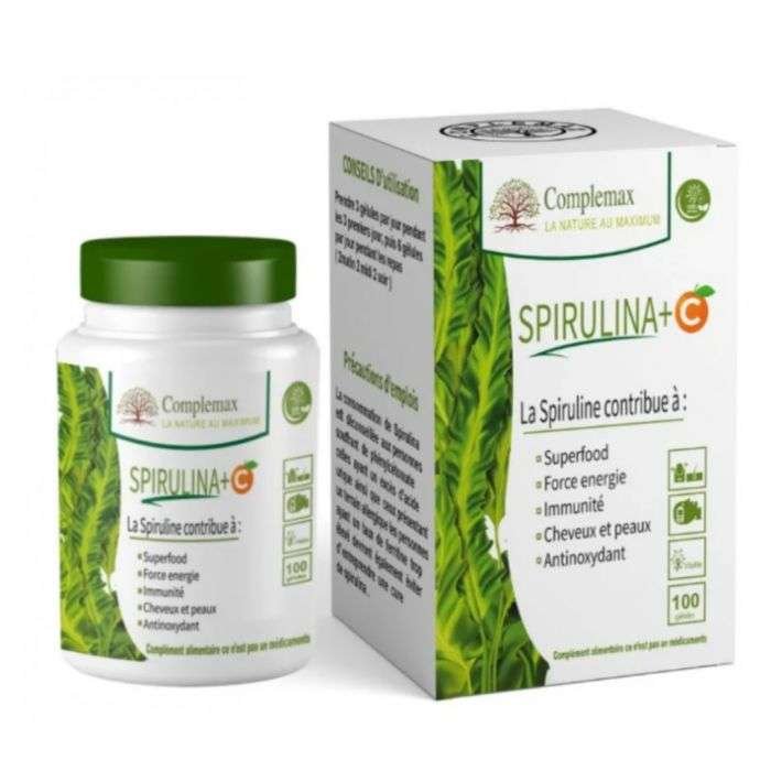 COMPLEMAX SPIRULINE + VITAMINE C 100 GELULES